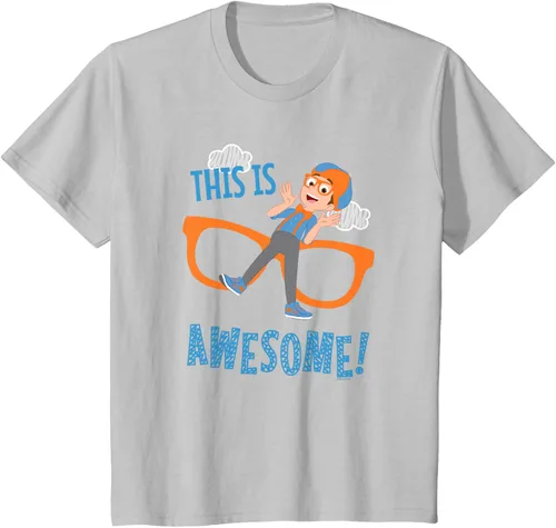 Vista 21 de Blippi This is Awesome Glasses - Camiseta talla S Azul Pastel