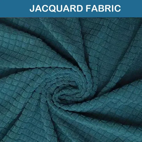Vista 6 de Juego de 2 fundas para sillas de bar de altura de mostrador, fundas elásticas para taburetes de bar giratorios de jacquard, fundas protectoras