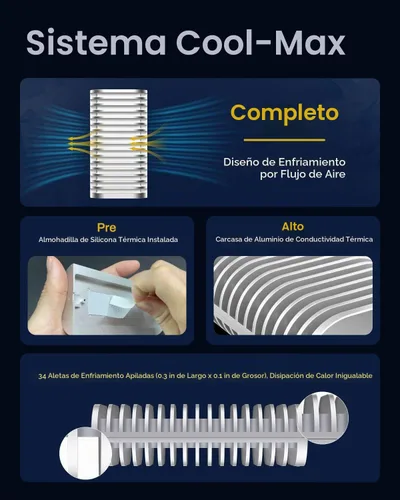 Vista 6 de TERRAMASTER Carcasa SSD D1 Plus 40Gbps M.2 NVMe SSD (sin disco)