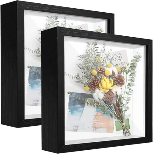 Vista 9 de Caja expositora pequeña de 4 x 6 pulgadas, vitrina para recuerdos, medallas, recuerdos de boda, manualidades, entradas y fotos