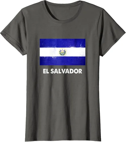Vista 7 de Camiseta de la bandera de El Salvador Camiseta salvadoreña