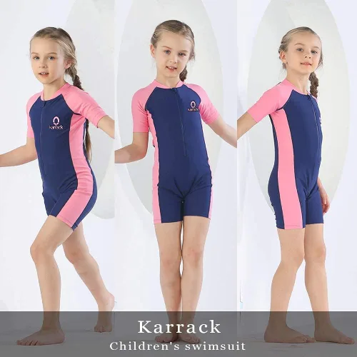 Vista 2 de karrack Traje de baño de una pieza para niñas y niños con protección solar UPF 50+