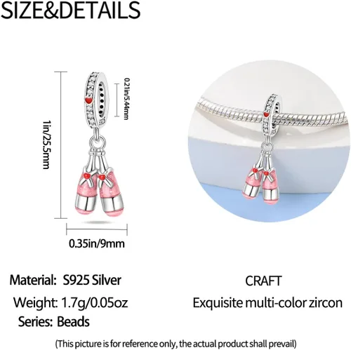 Vista 122 de LNQOBU Happy Life - Colgante para pulseras de abalorios, plata de ley 925 para mujer (con un espaciador de cuentas)