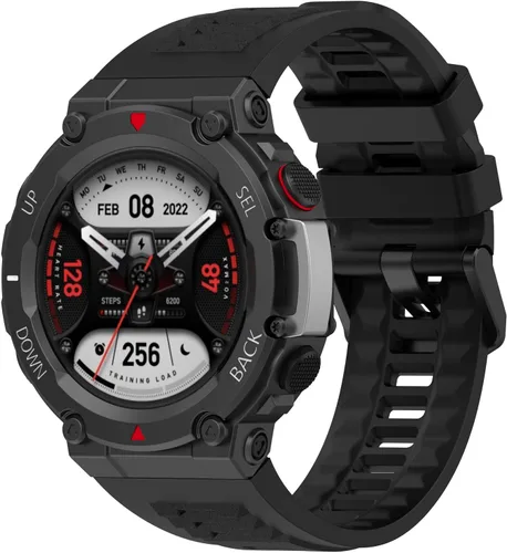 Vista 7 de TenCloud Paquete de 5 correas de repuesto compatibles con Amazfit T-Rex 2, correa de reloj inteligente resistente de silicona suave ajustable