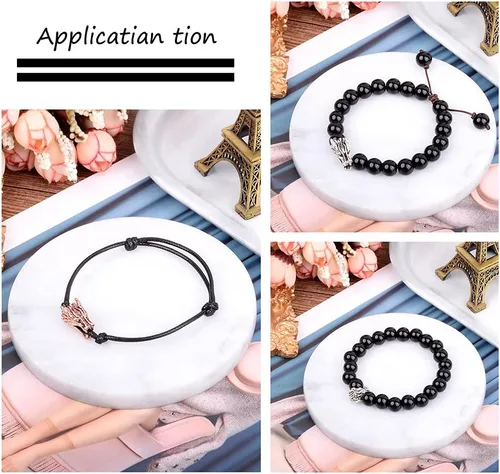 Vista 4 de Megapet - Cuentas espaciadoras de plata antigua estilo tibetano para fabricación de joyas, Metal