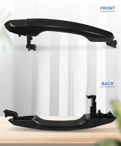 Vista 5 de Manija de puerta exterior Compatible con Hyundai Elantra 2017 2018 2019 2020 2021 2022 Lado izquierdo trasero Negro