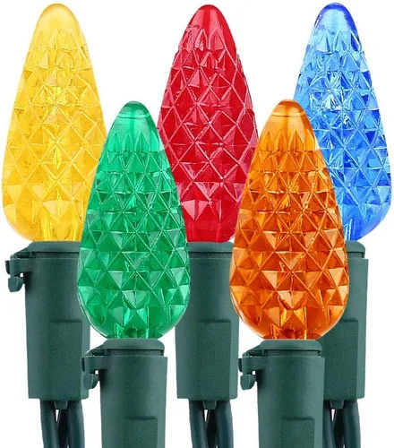 Vista 15 de Brizled Gentle Twinkle C5 - Luces de Navidad de 33 pies, 100 luces LED de Navidad, conectables de 120 V, luz blanca cálida para árbol de Navidad
