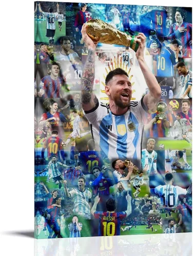 Vista 17 de Mbappe - Póster deportivo de superestrella de fútbol, lienzo de los años 90, arte de pared, decoración estética, pósteres de 08 x 12 pulgadas