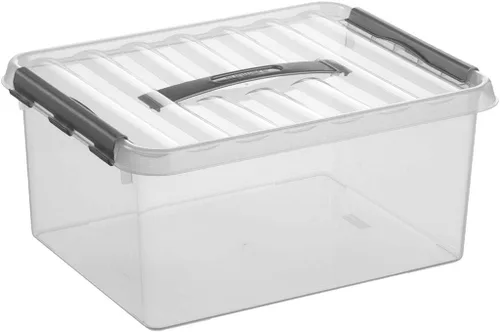 Vista 7 de Sunware 78800609 Q-Line - Caja de almacenamiento, transparente, 22 litros