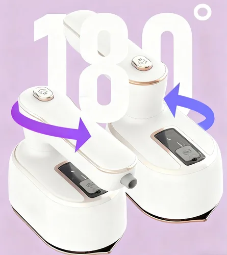 Vista 3 de Mini plancha de vapor, plancha de vapor portátil de viaje, 2 en 1, planchado al vapor y en seco, planchas eléctricas de mano de 1000 W, removedor