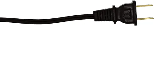 Vista 2 de Creative Hobbies Cable de lámpara negro de 8 pies de largo, SPT-1, calibre 18, cable de alimentación con certificación UL para reparación