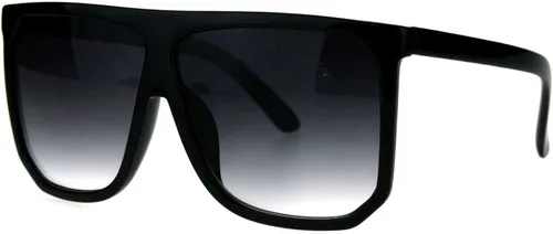 Vista 2 de PASTL - Lentes de sol estilo de gran tamaño, plano de la parte superior, cuadrado, unisex, de moda moderna UV 400