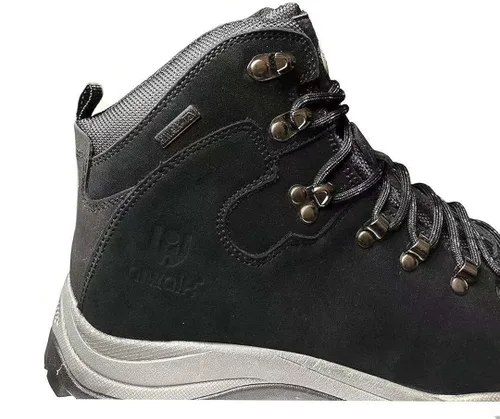 Vista 5 de hiwalk men's waterproof hiking boots mid ankle leather outdoor trekking mountain boots