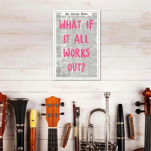 Vista 6 de Drimiler Póster con texto en inglés «What If It All Workout» («What If It All Workout») con texto en inglés «What If It All Workout»