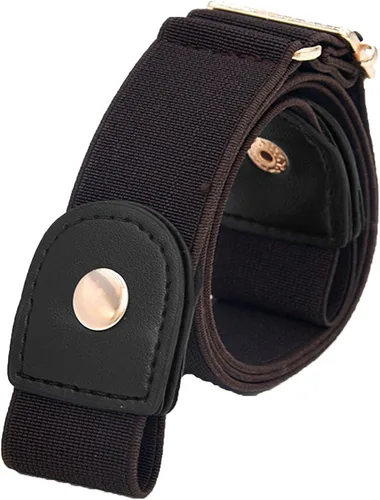 Vista 7 de Paquete de 34 cinturón invisible para mujer, sin hebilla, ajustable, elástico, elástico, para jeans, pantalones, vestidos