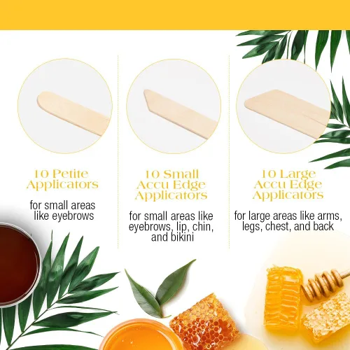 Vista 6 de Gigi, Kit de depilación brasileña, 14 onzas Includes Pot Heater, 14 oz Can, Pre-Oil, Post Wax Care Gel & Wooden Applicator Sticks, Ideal for Face