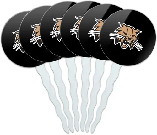 Vista 205 de Abilene Christian - Juego de 6 palillos para cupcakes con logotipo secundario