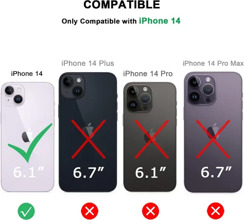 Vista 7 de TENDLIN Funda magnética compatible con iPhone 14 [compatible con MagSafe] translúcida mate parte trasera dura con parachoques de silicona suave