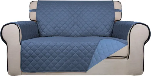 Vista 153 de PureFit - Funda de sofá acolchada reversible, protector de muebles impermeable, funda de sofá lavable con espuma antideslizante y correas elásticas