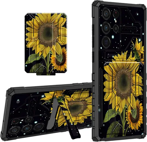 Vista 31 de Funda para teléfono Samsung Galaxy A03S Galaxy A03S Funda tipo cartera con tarjetero y soporte de doble capa de PC duro TPU suave cubierta
