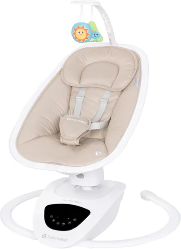 Vista 14 de Baby Trend NuMotion Infinity Swing - 5 modos de movimiento, control de pantalla táctil, control remoto, multiposición reclinable, juguetes colgantes