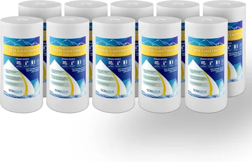 Vista 15 de Ronaqua Cartucho de filtro de agua de repuesto de sedimentos grandes de 10 x 4.5 pulgadas, 1 micrón, certificado NSF, para toda la casa, compatible