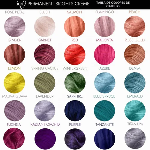 Vista 5 de Ion Permanent Brights tinte en crema para el cabello Magenta