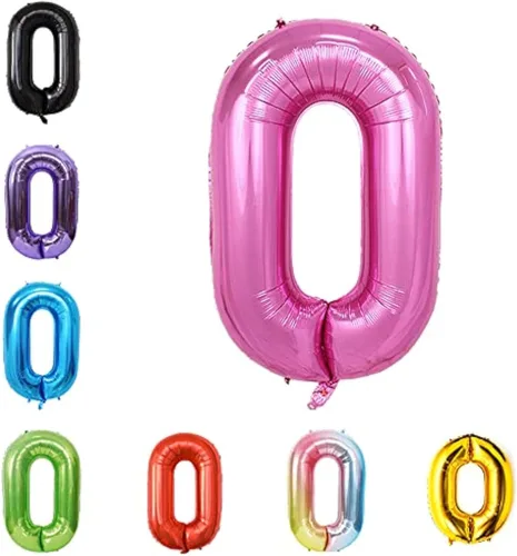 Vista 81 de Globo grande de helio con números 0-9 de 40 pulgadas para cumpleaños, bodas y fiestas (rojo, 9)