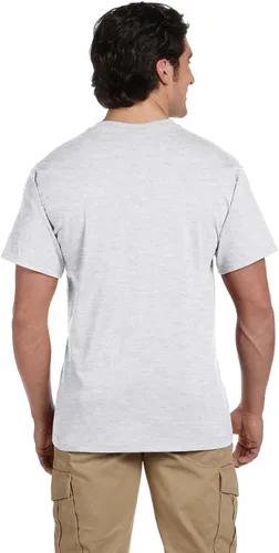 Vista 8 de Jerzees Camiseta pesada con cuello redondo y bolsillo en el pecho para hombre