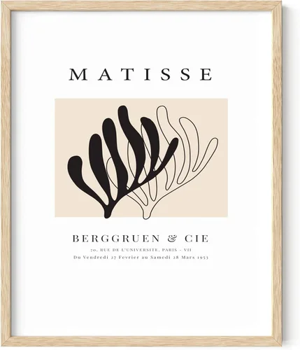Vista 37 de HAUS AND HUES Matisse - Lámina de arte moderno minimalista - Arte de pared estético de Henri Matisse, póster abstracto para cuarto de dormitorio