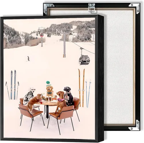 Vista 9 de Pósteres de Lona de Acción de Esquí Geniales y Modernos Arte de Pared de Deportes Extremos de Invierno Escena de Nieve Preppy Impresiones de Esquí
