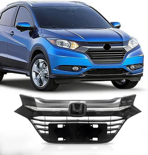 Vista 14 de PIT66 Protector de parrilla de parachoques delantero superior e inferior, compatible con Honda CRV 07-09 negro/cromo