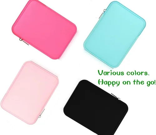 Vista 6 de Funda protectora de neopreno con cremallera para iPad Mini 5ª generación de 7.9 pulgadas 2019, iPad Mini 5 4 3 2 1, Galaxy Tab A 8.0 2018, NeuTab