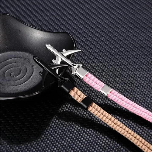 Vista 2 de Zboro 60525 - Pulsera personalizada con diseño de avión londinense para hombre, piloto y novio, avión de aviación