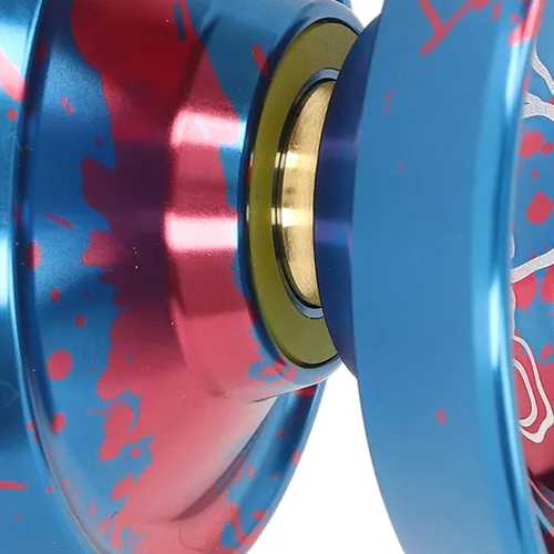 Vista 7 de Asixxsix Responsive Yoyo, Yoyo profesional de aleación de aluminio de metal con guante, 3 cuerdas y patrón de pulpo, repuesto avanzado de bola Yoyo