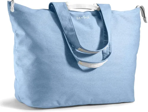 Vista 15 de Bolso de playa grande Fit & Fresh para mujeres - Bolso de viaje extragrande con bolsillos Negro