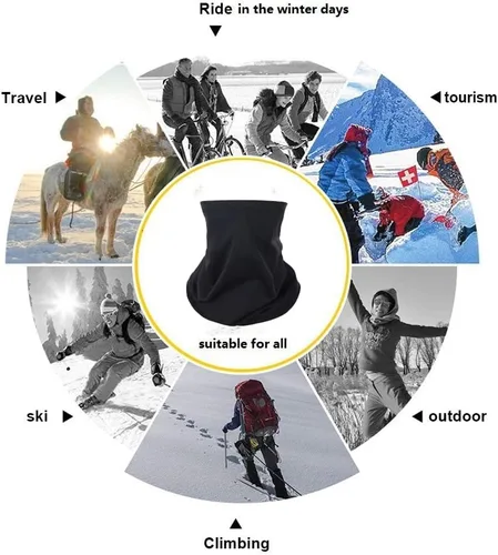Vista 25 de clothin Pasamontañas, máscara de esquí para hombres y mujeres, máscara de cara completa, capucha táctica, esquí, motociclismo, deportes de invierno