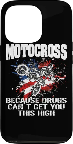 Vista 10 de Motocross Dirtbike MX Motorcycle Us Flag Case para iPhone 17