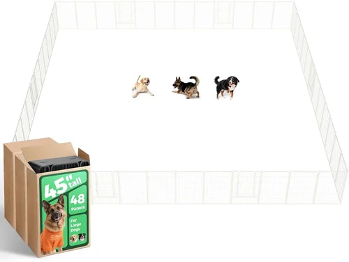 Vista 45 de FXW Rollick - Corralito para perros para patio, campamento con casa rodante, patentado, 24 pulgadas, 2 paneles Fácil instalación, resistente