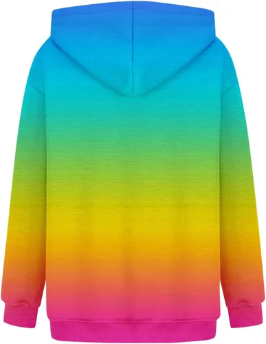 Vista 3 de Sudadera de gran tamaño para mujer, color sólido, cuello redondo, manga larga, holgada, otoñoinvierno, con capucha, talla extra grande