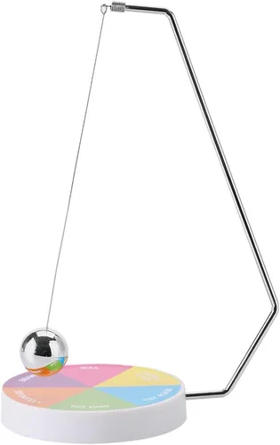 Vista 2 de Decision Maker Pendulum - Juguete de escritorio dinámico para decoración de regalo, bola magnética, juego de péndulo oscilante (2)