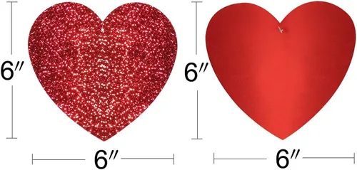 Vista 4 de Decoración colgante de corazones con brillantina para el Día de San Valentín, decoración de despedida de soltera, compromiso, bodas, fiesta