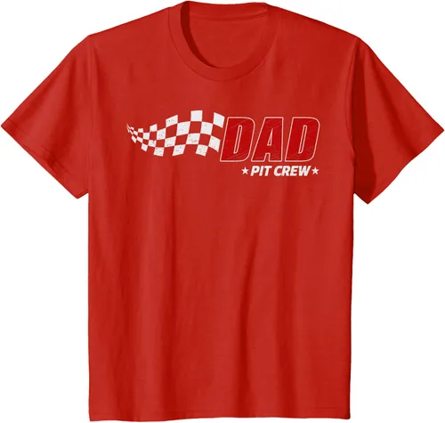Vista 3 de Dad Pit Crew Race Car Birthday Family Matching Pit Crew Camiseta Pit Crew