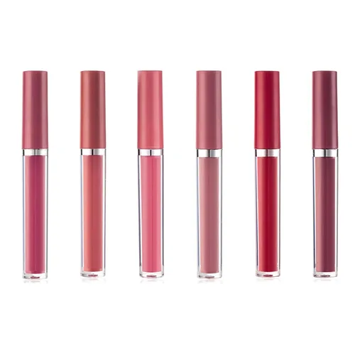 Vista 6 de Juego de maquillaje líquido de lápiz labial mate, 6 piezas de larga duración, antiadherentes, no se decolora, kit de brillo de labios de terciopelo