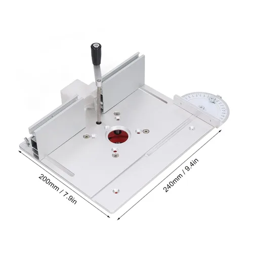 Vista 7 de Elevador de enrutador de precisión, elevación de enrutador y enrutador de carpintería, placa de inserción de mesa con placa superior, elevación
