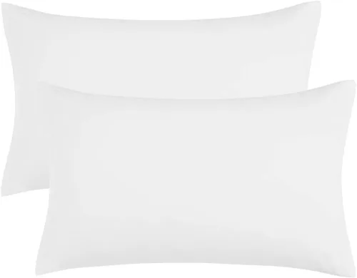 Vista 14 de PiccoCasa Fundas de almohada con cremallera, 100% microfibra cepillada de poliéster, juego de 2, fundas de almohada estándar suaves y cómodas