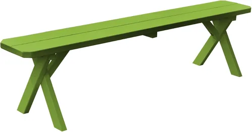 Vista 87 de Furniture Barn USA Pine - Banco cruzado de 2 pies, color negro