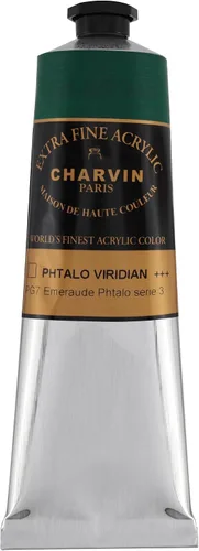 Vista 149 de Charvin Pintura acrílica profesional extrafina – verde absenta, tubo de 2.1 fl oz, pigmentos de triple fresado, resistente a la luz, pinturas
