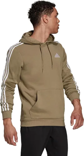 Vista 4 de adidas Sudadera con capucha Standard Essentials Fleece de 3 rayas para hombre