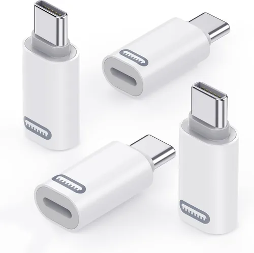 Vista 13 de MoKo - Adaptador Lightning a USB-C para iPhone Duo 18, 17, 16, 15, paquete de 2 PD negro